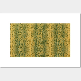 Orange SnakeSkin Animal Print Posters and Art